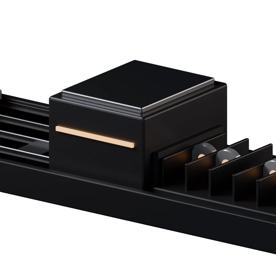 A call routing through the manifold block.
